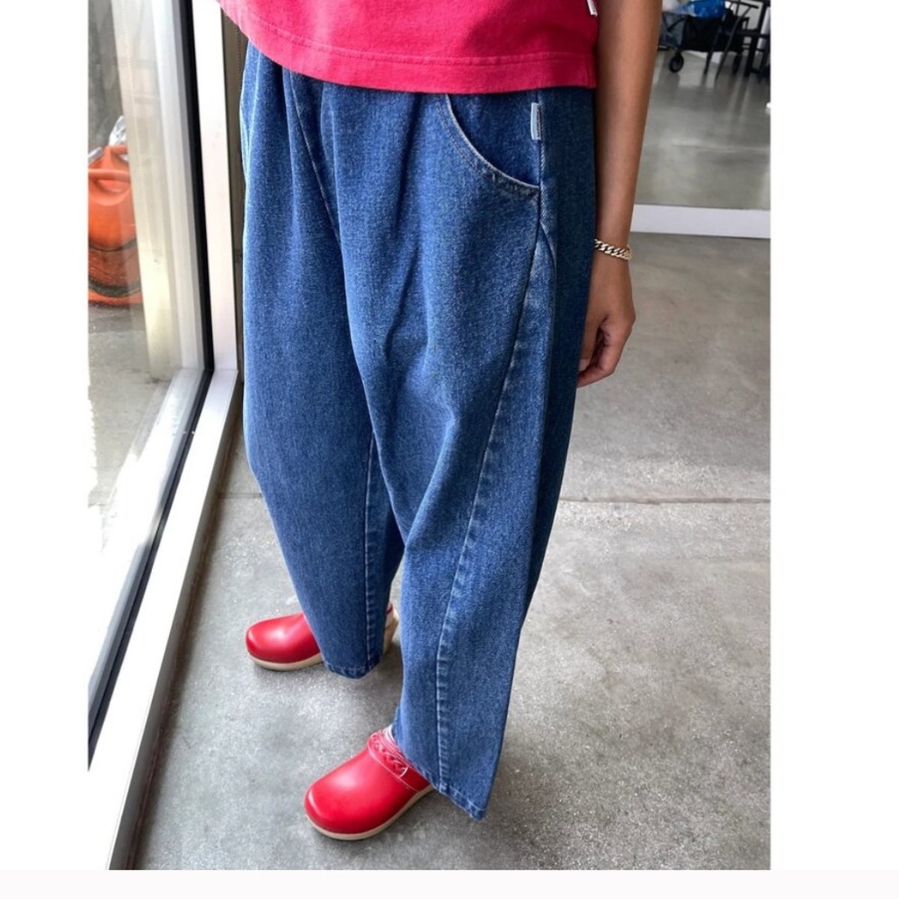 Le Bon Shoppe Arc Balloon Blue Denim Pants